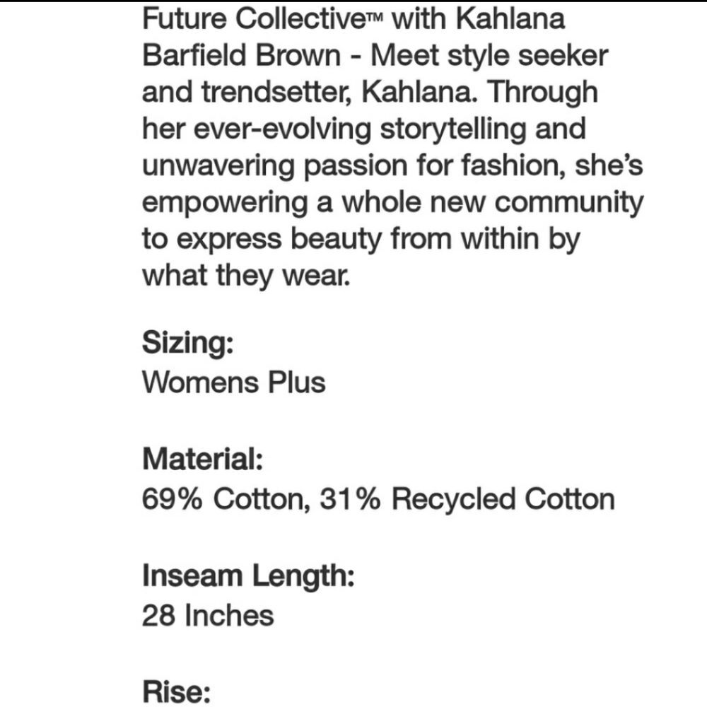 Future Collective X Kahlana Barfield Brown NWT BLACK High Rise Tapered Leg Jeans - Picture 15 of 16